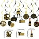 thumbnail image 1 of 10pcs Black Gold 2025 Swirl Streamers Banner,Kids Hanging Supplies Decor Lasting Surprise,for Happy New-Years Eve Party, 1 of 5