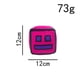 thumbnail image 2 of geometría tablero juego felpa muñeca almohada rosa, 2 of 6
