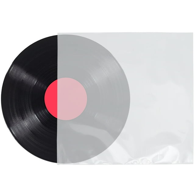 CTIRCHIU 50 Pcs Sac de Rangement cd transparent Réduction de Friction Collectionneurs de Vinyles