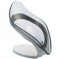 thumbnail image 5 of TureClos Self Draining Soap Box No Punching Leaf Shape Dish Tray Decorative Soap Holder for Bathroom Kitchen, Grey", 5 of 10