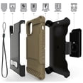 thumbnail image 6 of Case with Clip for iPhone 11, Tri-Shield [Military Grade] Rugged Cover with Metal Kickstand [Includes Wrist Strap Lanyard + Belt Hip Holster] for Apple iPhone 11 (2019, 6.1" Model), 6 of 10