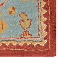 thumbnail image 3 of Rugsotic Carpets Hand Tufted Wool Eco-Friendly 10'x13' Area Rugs Rectangle Red Light Blue Oriental High Pile Thick Handmade Anti Skid Indoor Rug for Living Room, Bedroom K00683, 3 of 6
