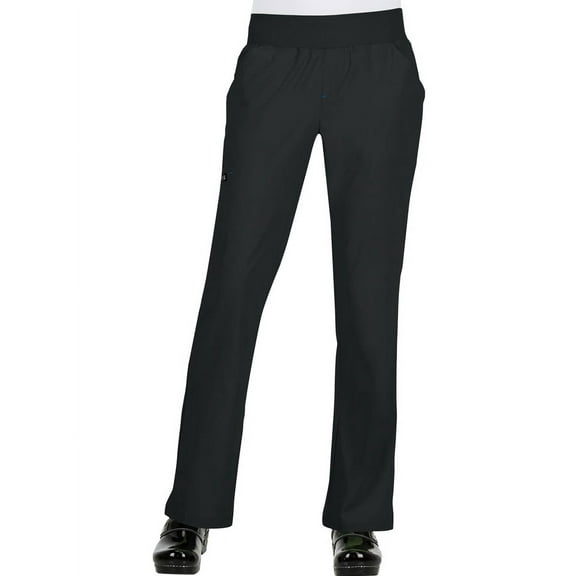 koi Basics Women's Laurie Flare Leg Knit Waist Yoga Scrub Pant