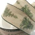 thumbnail image 3 of Ribbon Traditions Watercolor Winter Snowy Trees Burlap Wired Ribbon 2 1/2" by 10 Yards, 3 of 3
