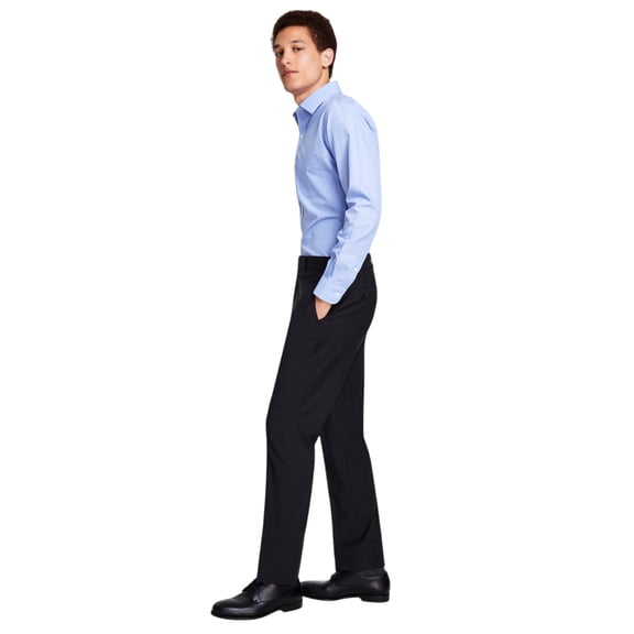 Brooks Brothers Mens Classic fit Wool Cotton Dress Pants 36 / 32 Charcoal Gray