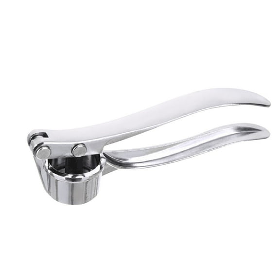 Stainless Steel Garlic Press Easy to Use and Clean Durable with Multiple Functions like Crushing Garlic and Opening Bottles 15x3.4x4cm in Size