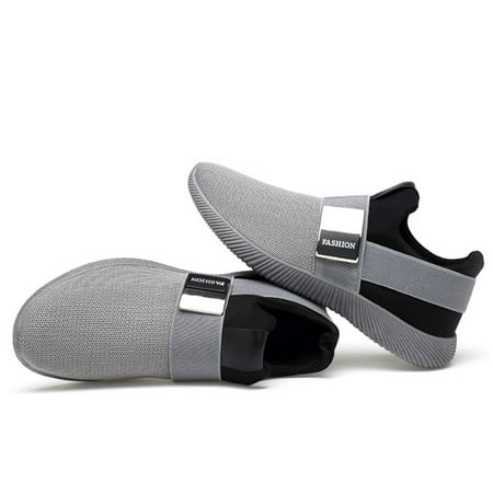 black slip on sock trainers