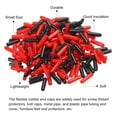 thumbnail image 4 of Unique Bargains 200pcs Rubber End Caps Cover Assortment 2.5mm Screw Thread Protector for Screw Bolt Black Red, 4 of 5