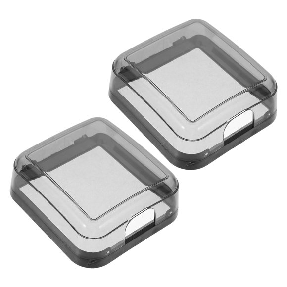 FELTECHELECTR 2Ud Protector De Tipo 86 De Plástico Negro Con Resistente Al Agua Para Seguridad En El Hogar