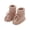 Pink, variant on Baby Bow Crawling Shoes Solid Color Knitted Shoes Soft Sole Non Slip Floor Socks For Infant Toddler Indoor Walking Shoes White