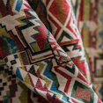 thumbnail image 3 of Boho geometric bohemian curtain for bedroom living room cotton linen printed decorative curtains with tassel home decoration GuanGuan, 3 of 5