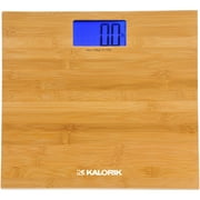 Kalorik Digital Bathroom Scale, Bamboo Finish