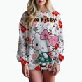 thumbnail image 1 of Sudadera con estampado de gran tamaño para mujer, sudadera holgada de estilo anime de otoño 2024, sudaderas con capucha de alta calidad con estampado de Hello Kitty para niña, 1 of 1