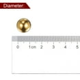 thumbnail image 4 of Uxcell 12mm Precision Solid Brass Bearing Balls for Bearings Valves Decoration 8 Pack, 4 of 5