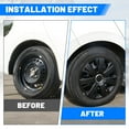 thumbnail image 3 of (Set of 4)14 inch Universal Wheel Rims Cover Hubcaps Snap on Car Truck SUV,PP Material,Black Matte, 3 of 7