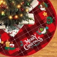 thumbnail image 6 of Christmas Tree Skirt Christmas Tree Collar for Christmas Holiday Decorations Indoor Outdoor Christmas Tree Ornament Christmas Tree Mat(Red9), 6 of 7