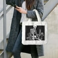 thumbnail image 7 of Yiaed Vintage Black white Plant skull Print Fluffy Shoulder Bag Plush Bags Women Ladies Tote Bag Fluffy White Furry Purse Handbag for Autumn and Winter, 7 of 7
