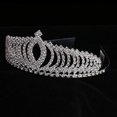 thumbnail image 4 of Accessoires de Cheveux Filles Bandeau Couronne Forme Strass Korean Style Électrodéposition Chapeaux pour Parti, 4 of 6