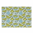thumbnail image 1 of Farm Animal Cutting Board, Baby Chick and Cracked Easter Egg with Daisy Motifs and Small Dots, Decorative Tempered Glass Cutting and Serving Board, in 3 Sizes, by Ambesonne, 1 of 2