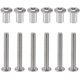 thumbnail image 1 of , Pernos de fijación hexagonales Tornillos de conexión para muebles M6 X 50 mm Conector de gabinete roscado 10 piezas Banban ShuxiuWang  8390613651860, 1 of 1