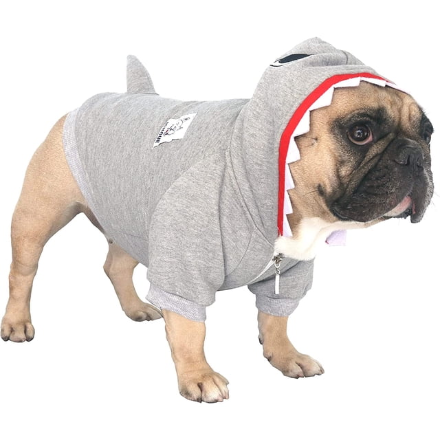 iChoue Daily Wear Mariquita Sudaderas con capucha, lindos disfraces de perro para Halloween Navidad, trajes para perros medianos, sudaderas sin mangas, ropa para Bulldog Francés Inglés Pug Pitbull - N
