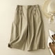 thumbnail image 1 of WILLBEST Pantalones Casuales elegantes para Mujer, de Cintura Alta, Ajustados, de Pierna Ancha, Recortados, para Uso Diario y Uso Diario. Extra Grande, 1 of 3
