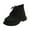 Black, variant on Girls' Boots Girls Kids Lace up Faux Fur Ankle Boots Winter Boots for Toddler/Little Kid/Big Kid Save Big