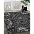 thumbnail image 2 of Ahgly Company Indoor Rectangle Patterned Charcoal Black Area Rugs, 8' x 10', 2 of 6
