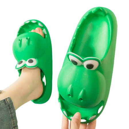

Lightweight Thick Sole Slippers Multiple Color Options Gift for Christmas Birthday New Year 35-36 Bright Green
