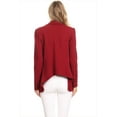 thumbnail image 4 of Women's Classic Draped Open Front Blazer Casual Workwear Long Sleeve Jacket, 4 of 5