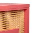thumbnail image 6 of TOV Furniture Suzie Coral Pink & Rattan Desk, 6 of 11