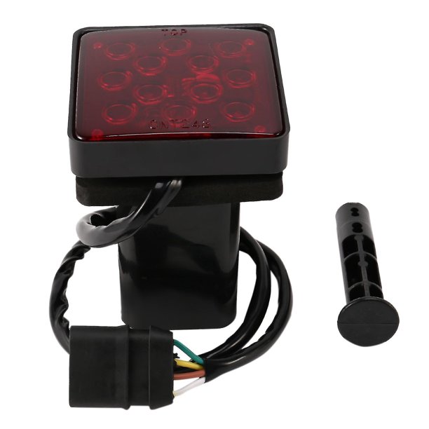 Luz de Freno YONGSHENG de 12 LED para Enganche de Remolque Receptor de 2 Pulgadas Color Rojo