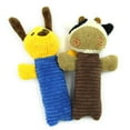 thumbnail image 3 of Frog Cow Puppy Plush Striped Squeak Sound Dog Toy Funny Fleece Chew Molar Puppet, 3 of 10