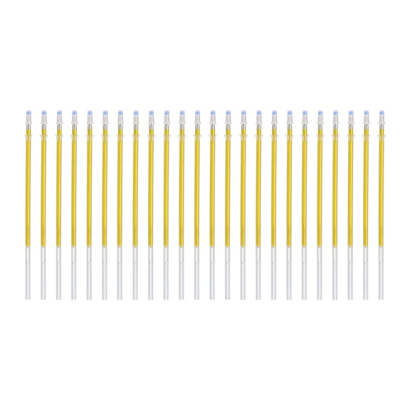 Uxcell 0.8mm Gel Pens Refills, 24 Pack Glitter Gel Pens Sparkle Metallic Ink Medium Point Colored Refill Set for Adults Coloring Books Journaling Scrapbooking Art Drawing, Gold