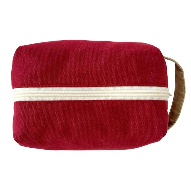 Bolsa de maquillaje pequeña para viajes de lona, bolsa de cosméticos, bolsa de artículos de tocador para mujeres, niñas, portátil