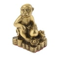 thumbnail image 4 of Pure Brass Chinese Twelve Animal Figurine Twelve Ornament Luck Charm Monkey, 4 of 7