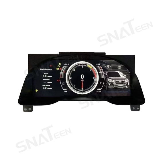 SNATEEN LCD Dashboard for Toyota Innova Instrument Panel 2016 2017 2018 2019 2020 2021 2022 Digital Dash Gauges Instrument LCD Screen Cockpit Speedometer Cluster