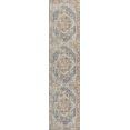 thumbnail image 2 of JONATHAN Y WASHABLE 2 x 8 Runner Rug, Keesha Bold Distressed Medallion - Blue/Cream, WSH316A-28, 2 of 9