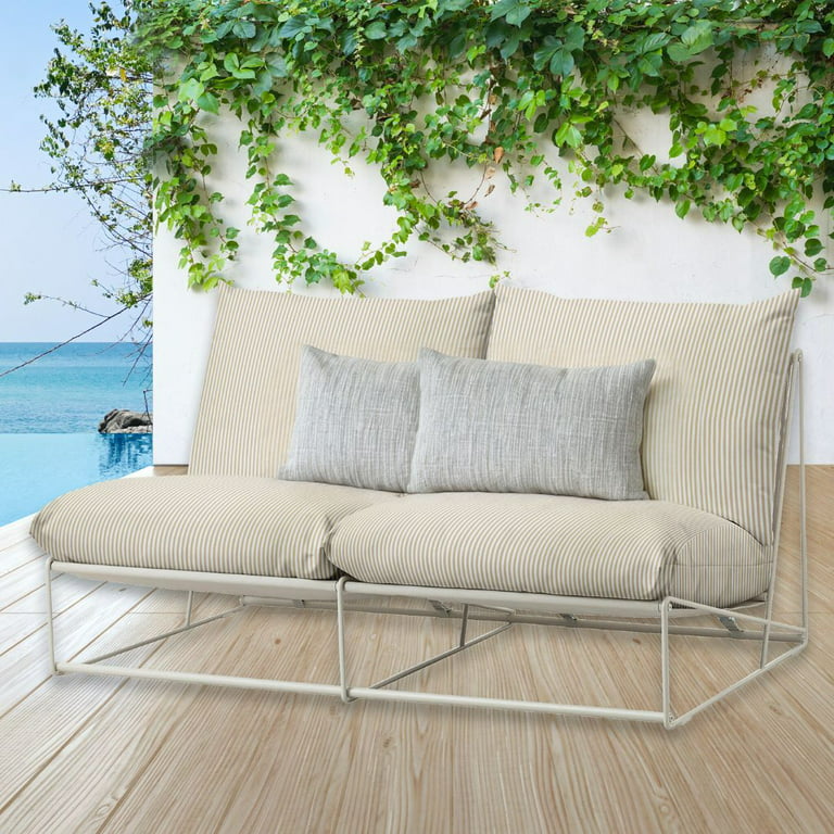 HAVSTEN Seat/back pad, outdoor, beige - IKEA