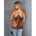 thumbnail image 2 of Ekouaer Tank Top for Women Mesh V Neck Camisole Sleeveless Tank Cami Shirt, 2 of 6