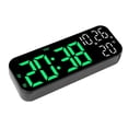 thumbnail image 1 of Reloj Digital Pantalla Dual Control De Voz 3 Brillo Ajustable Fecha Pantalla De Temperatura Cuenta Regresiva Reloj Despertador Electrónico LED Para Oficina En Casa, 1 of 7