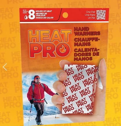 Heat Pro Hand Warmers, 40 Pairs, Up to 8 Hours of Heat, 135°F Max Temp