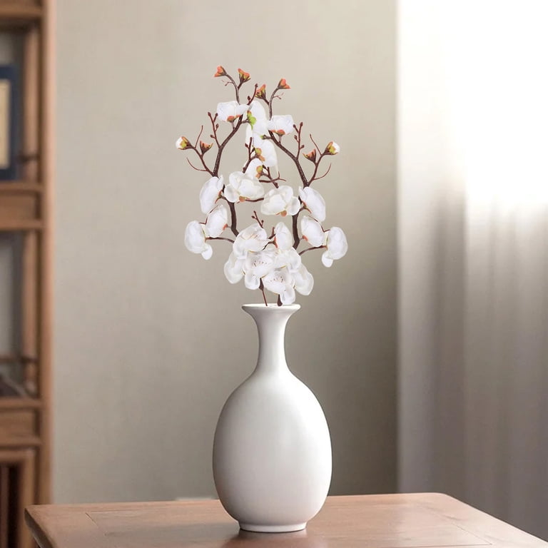 White Simulated Plum Blossom 26cm – Artificial Flower White Yellow