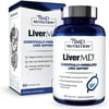 1MD Nutrition LiverMD - Liver Cleanse Supplement | Siliphos Milk Thistle Extract - Highly Bioavailable, Clinically Studied for Liver Detox | 60 Capsules