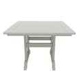 thumbnail image 6 of WestinTrends Malibu Outdoor Dining Table, All Weather Poly Lumber Adirondack 43" Trestle Square Patio Table with Umbrella Hole, Sand, 6 of 7