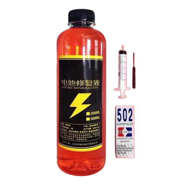 Solution de Renouvellement de Pile 500 ml pour Piles au Plomb-Acide Réparation Performance Restaurer Additif