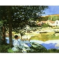 thumbnail image 1 of On The Seine At Bennecourt Monet - CANVAS OR FINE PRINT WALL ART, 1 of 1