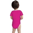 thumbnail image 5 of Daiia Darkmagenta Printed Unisex-Baby Short Sleeve Onesies Bodysuits Baby Climbing Clothes Soft and Comfortable Romper with Expandable Shoulder Design-6 Months, 5 of 8
