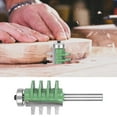 thumbnail image 4 of Broca de carburo cementado para ranurado de juntas dentadas de 8 x 34,9 mm, accesorio de corte para carpintería, color verde, 4 of 11