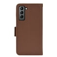 thumbnail image 7 of Wallet Case for Samsung Galaxy S23 Plus, Soft Silicone Lychee Pattern PU Leather Shockproof Flip Cover with Card Slots Holder Magnetic Clasp Lock Drop Resistant Kickstand Phone Case,Brown, 7 of 7
